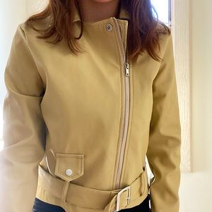 brand new faux leather jacket
